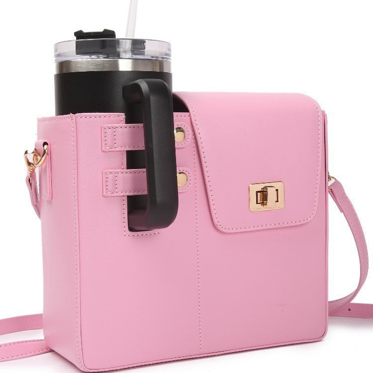 Outdoor Portable Insulated Bottle Bag | Crossbody Tumbler Cup Holder