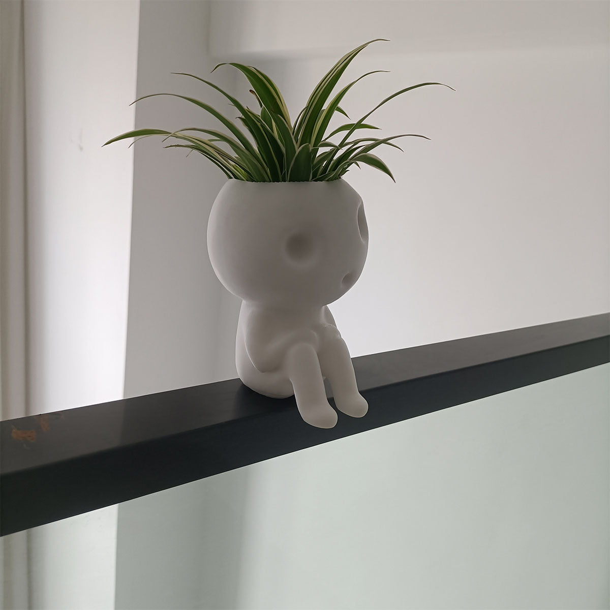 Cute Tree Elf Succulent Pot – Creative Sitting Humanoid Planter for Indoor Decor