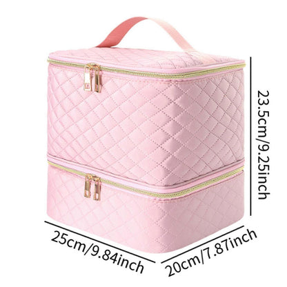 Professional Manicure Tools Case - 30-Compartment Nail Polish Storage Bag