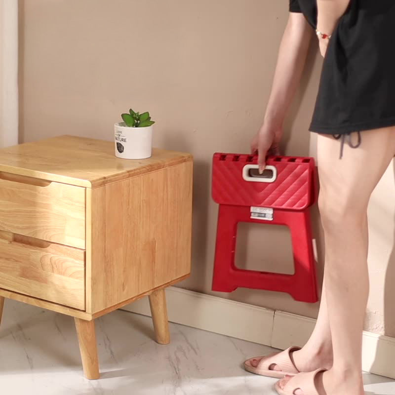 Extra Large Folding Step Stool | Portable Heavy-Duty Plastic Stool for Home, Kitchen & Outdoor Use