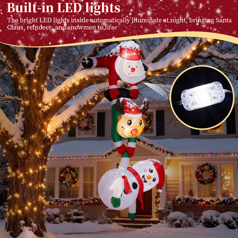 Giant 8ft Christmas Inflatable for Roof & Outdoor Holiday Display