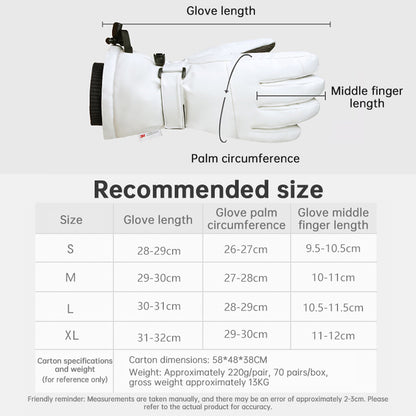 Men’s & Women’s Snowboarding Gloves - Windproof Thickened Thermal Winter Gloves