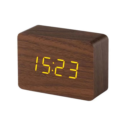 Modern Wooden LED Digital Desk Clock