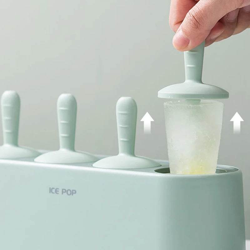 Durable DIY Ice Cream Mold with Stick Holders - Dishwasher Safe
