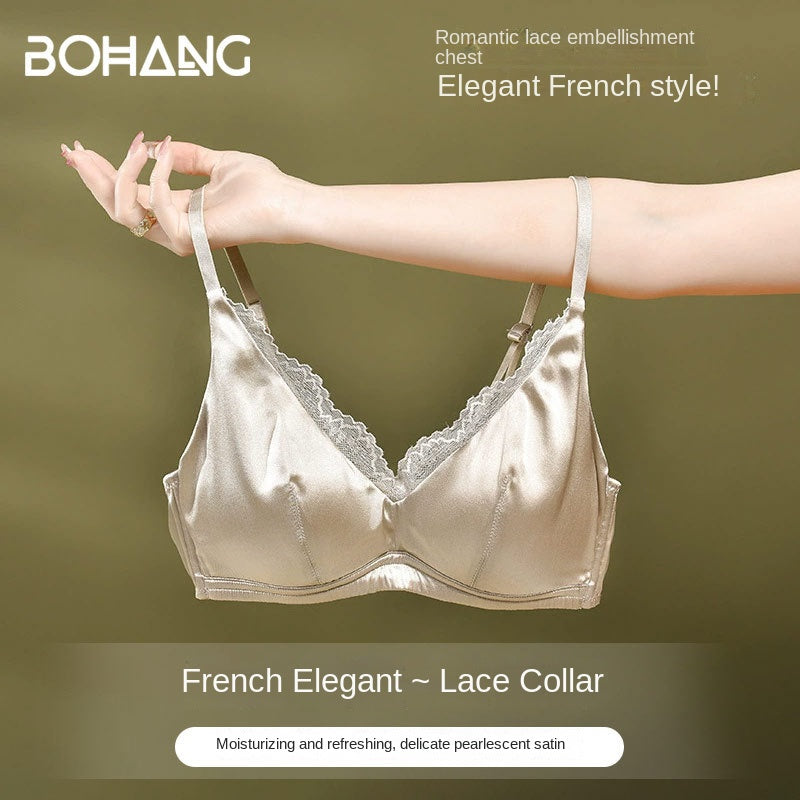 Seamless Wire-Free Minimizing Bra - Thin Strap, Anti-Sagging, French Style