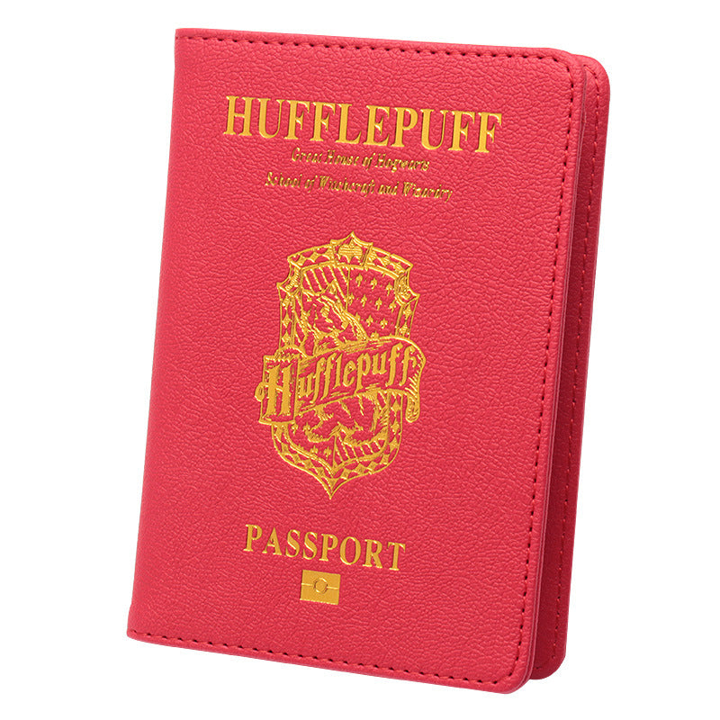Marvel/DC Hero Inspired Passport Holder & Ticket Wallet (Red) - Travel Document Organizer