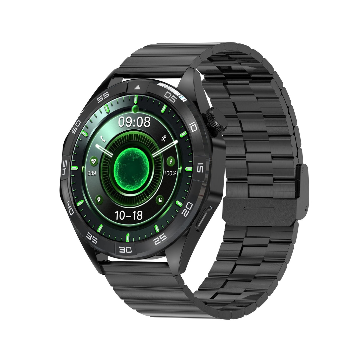 Luxury Business Smart Watch with Bluetooth Calling - Round Screen Health Monitoring Watch