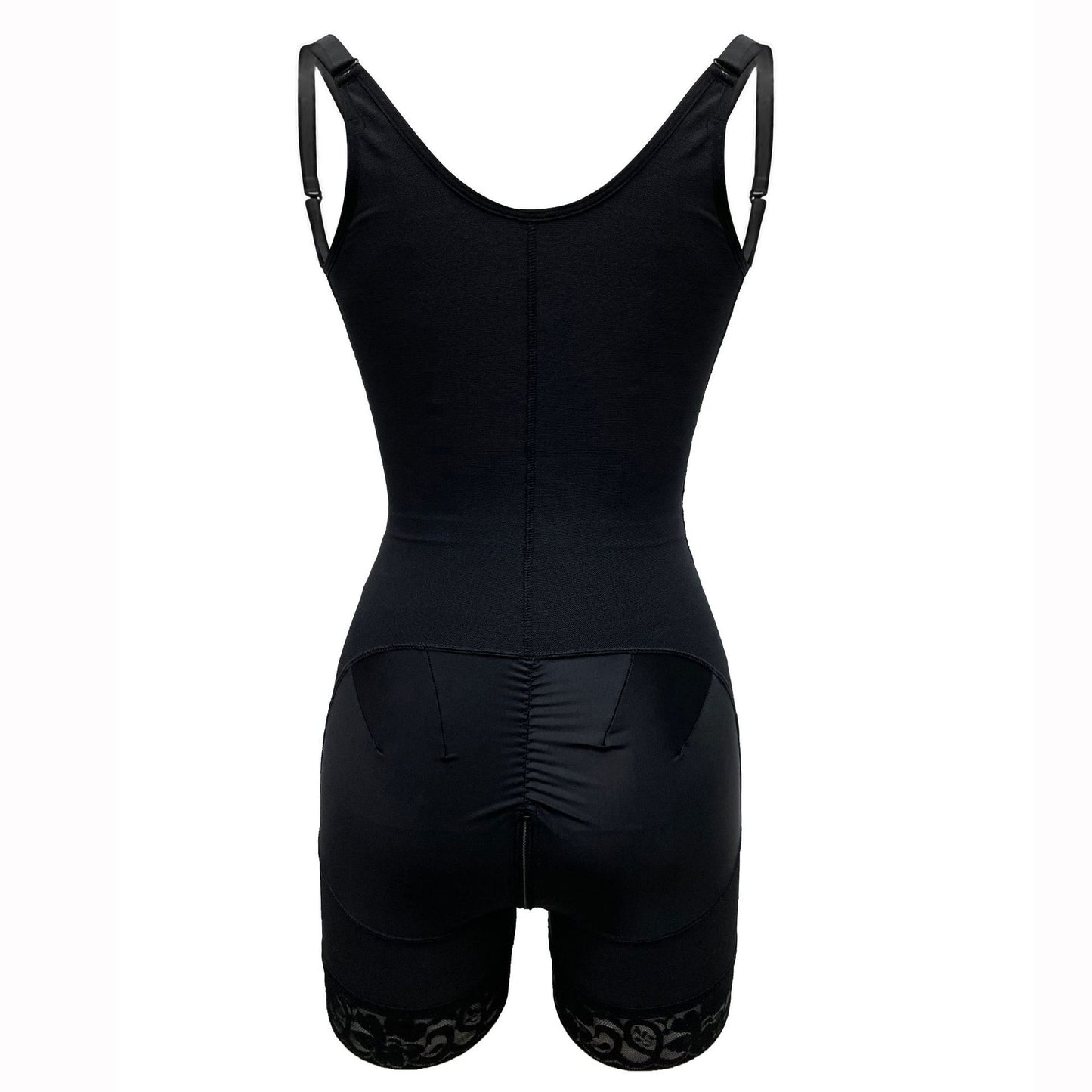 High-Compression Full Body Shaper with Zipper Crotch | Postpartum & Tummy Control Bodysuit