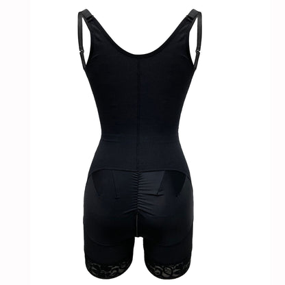 High-Compression Full Body Shaper with Zipper Crotch | Postpartum & Tummy Control Bodysuit
