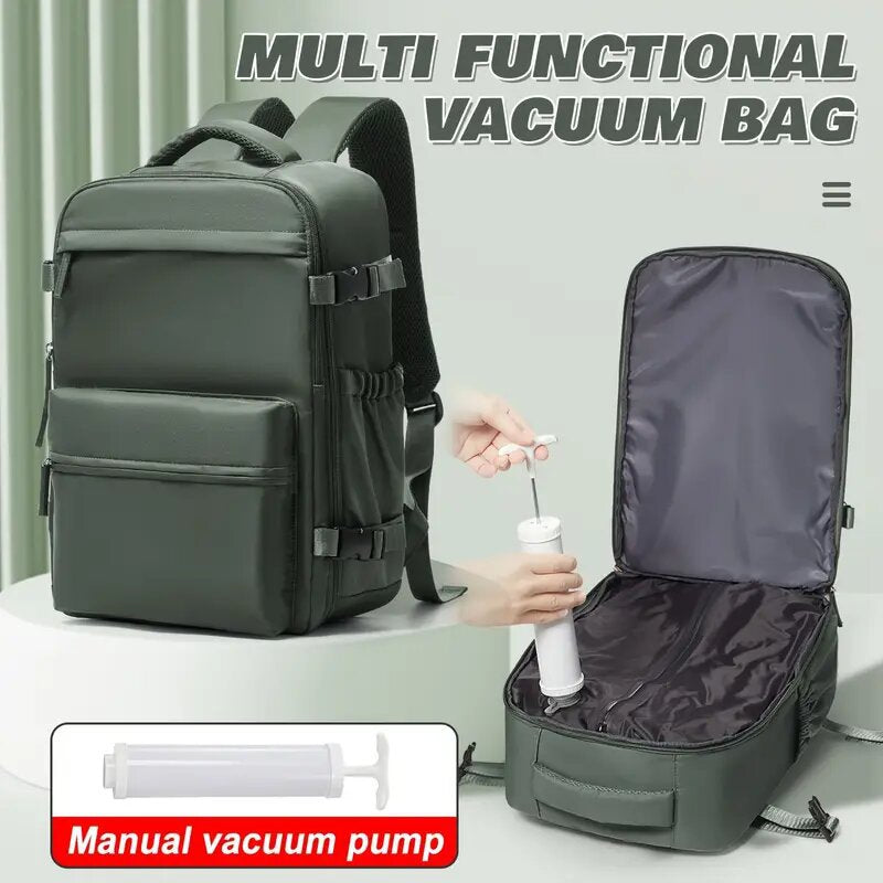 Expandable Vacuum Compression Travel Backpack - Ryanair Approved Cabin Bag