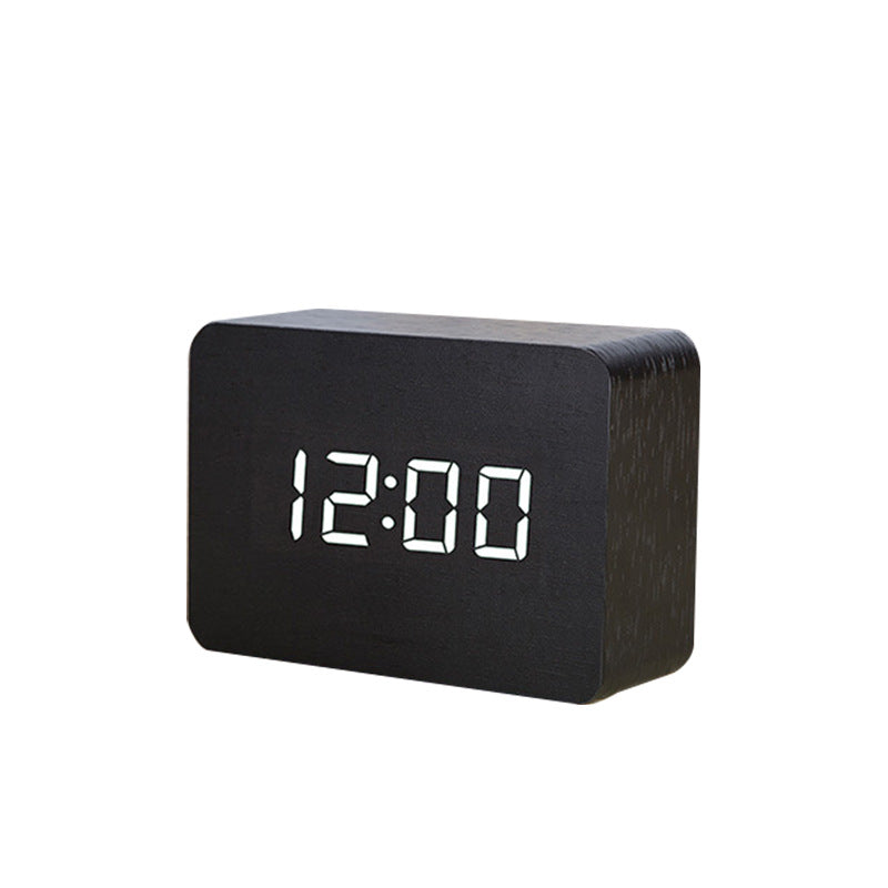 Modern Wooden LED Digital Desk Clock