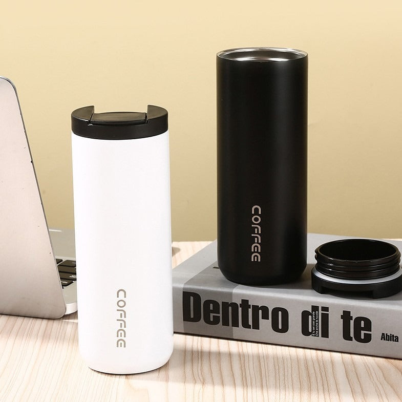 Double Vacuum Vehicle-Mounted Direct Drinking Thermal Cup