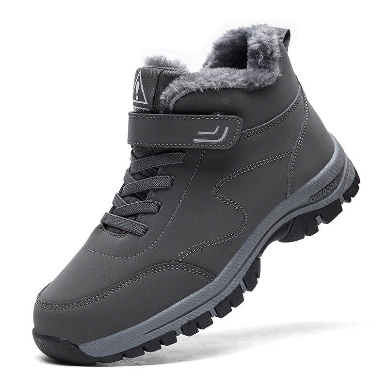 Premium Winter Snow Boots – Waterproof Anti-Slip Cotton Shoes with Warm Fleece Lining