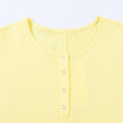 Elegant Yellow Buckle Embellished MIDI Dress - Commuting Style High Waist Long Sleeve Skirt for Women