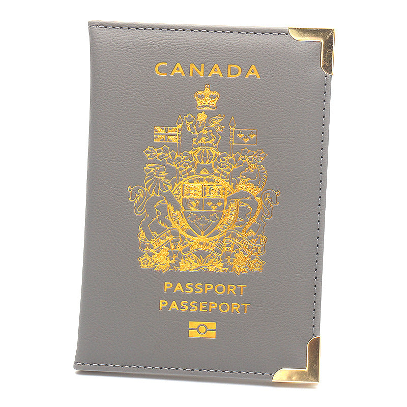 Durable Canadian Passport Clip with Copper Accents