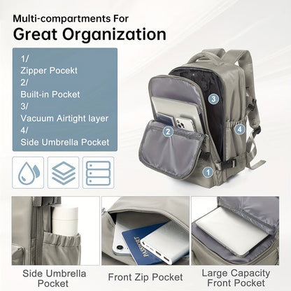 Expandable Vacuum Compression Travel Backpack - Ryanair Approved Cabin Bag