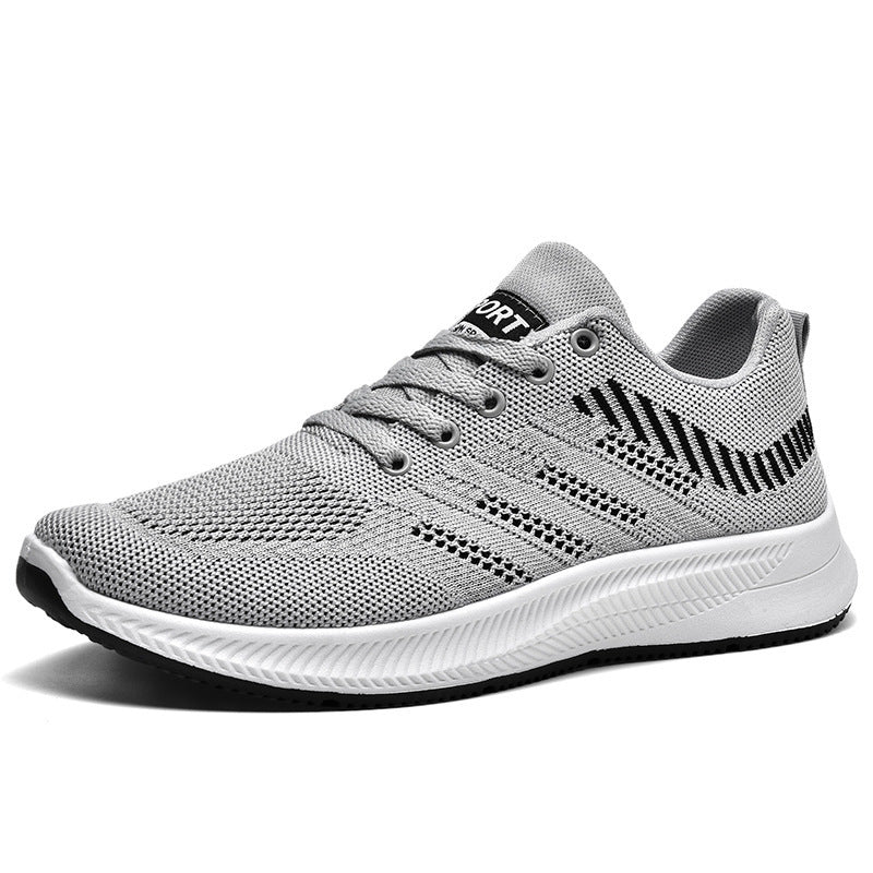 Men's Flyknit Sports Running Shoes - Soft Sole Comfortable Casual Sneakers