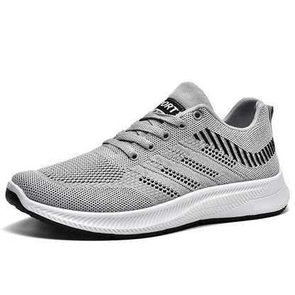 Men's Flyknit Sports Running Shoes - Soft Sole Comfortable Casual Sneakers