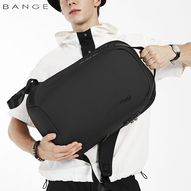 BANGE New Anti-Theft Fashion Backpack - Light Business, Sports, and Casual Computer Bag