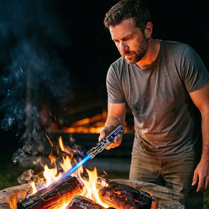 Windproof High-Temperature Outdoor Torch Lighter | Metal Body Jet Flame