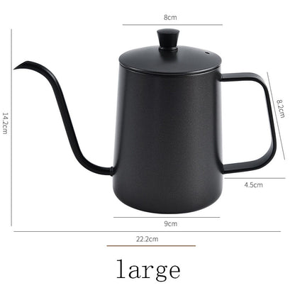 Stainless Steel Gooseneck Coffee Kettle - Narrow Long Spout Hand Brewing Pot
