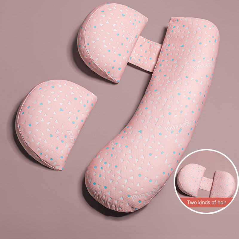 Adjustable Probiotic Maternity Pillow | Waist & Belly Support Cushion for Comfortable Pregnancy Sleep