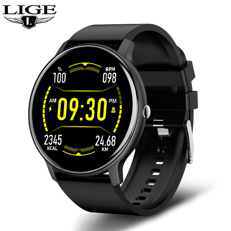 LIGE Unisex Smart Watch with Blood Pressure & Heart Rate Monitor - Pink Fitness Tracker