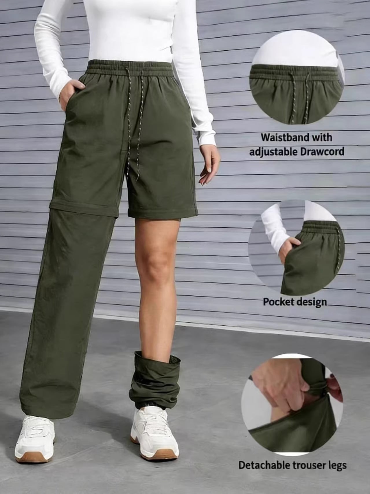 Women's Convertible Hiking Pants | Quick-Dry Waterproof Cargo Trousers