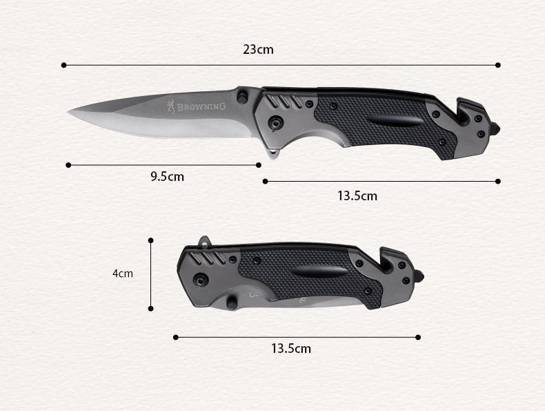 Premium Tactical Stainless Steel Folding Knife – High Hardness Outdoor EDC