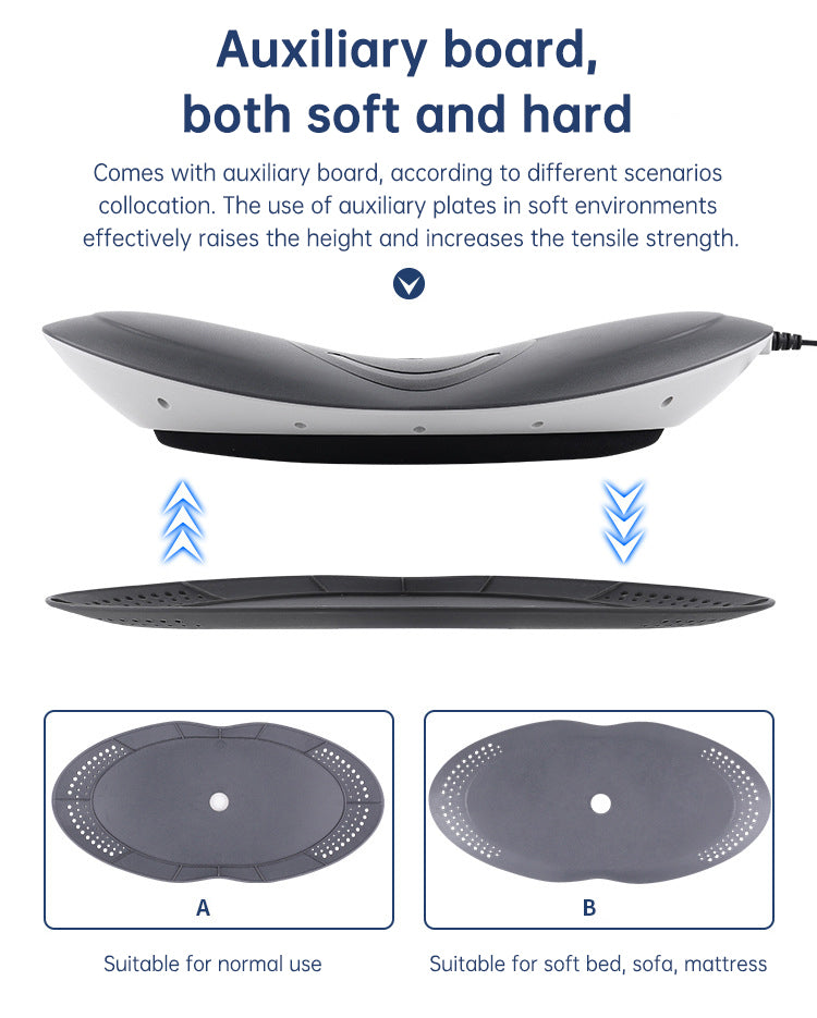 Smart Lumbar Traction Massager | Heated Back Stretcher with Air Pressure Relief & Cervical Support