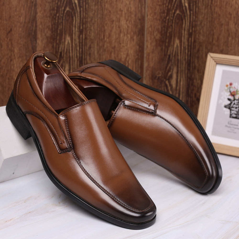 Premium Color Polishing Slip-On Leather Shoes for Men