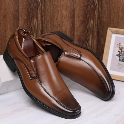 Premium Color Polishing Slip-On Leather Shoes for Men