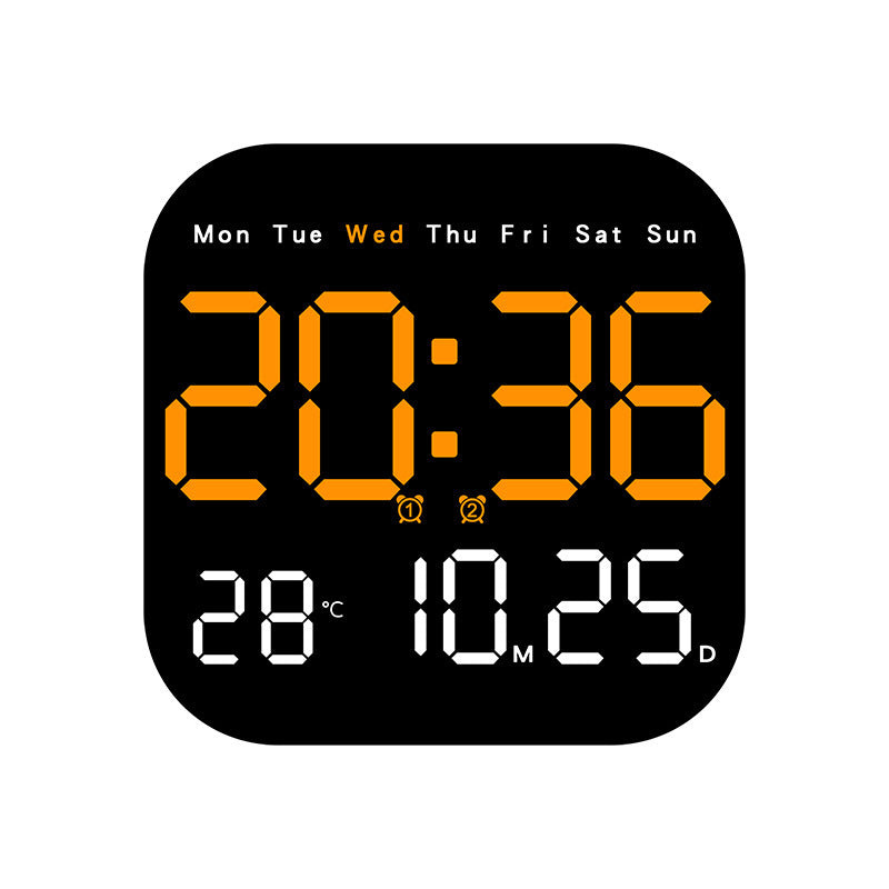 Modern Green LED Digital Clock for Home Office, Living Room & Bedroom