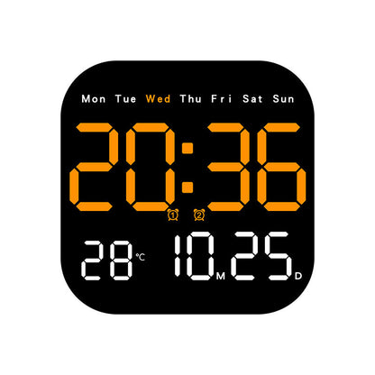 Modern Green LED Digital Clock for Home Office, Living Room & Bedroom