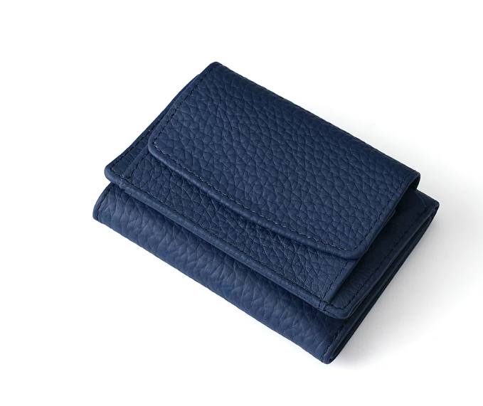 Slim Genuine Leather RFID Wallet with Money Clip and Card Slots