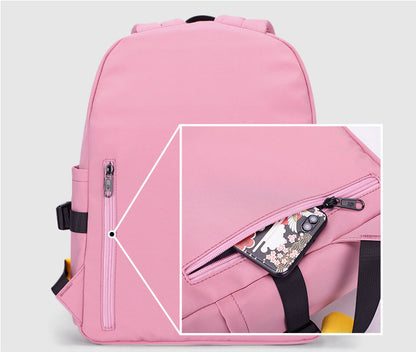 INS Style Lightweight School Backpack for Girls - Large Capacity Casual Campus Bag