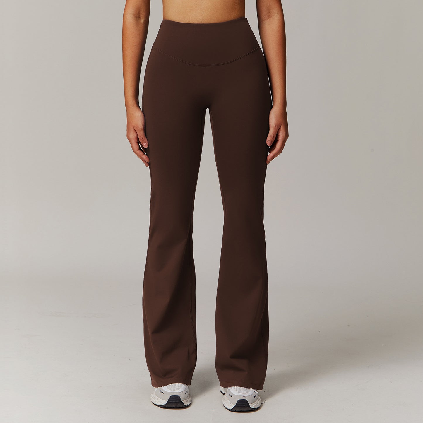Women's High-Waist Bootcut Fitness Pants - Slim Fit Athletic Trousers