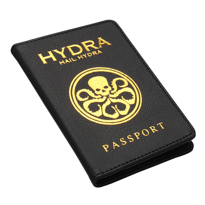 Marvel/DC Hero Inspired Passport Holder & Ticket Wallet (Red) - Travel Document Organizer