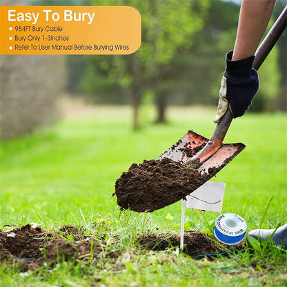 Smart Electric Dog Fence with Remote Training Collar - 300M Wire Range System