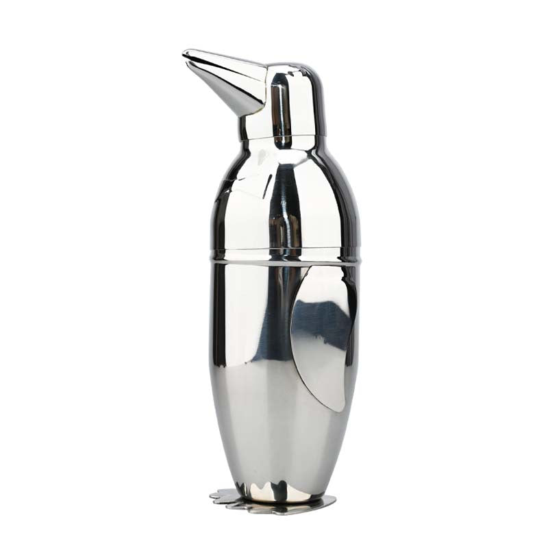 Professional Stainless Steel Penguin Cocktail Shaker - Cute Penguin Cup Drink Mixing Bottle