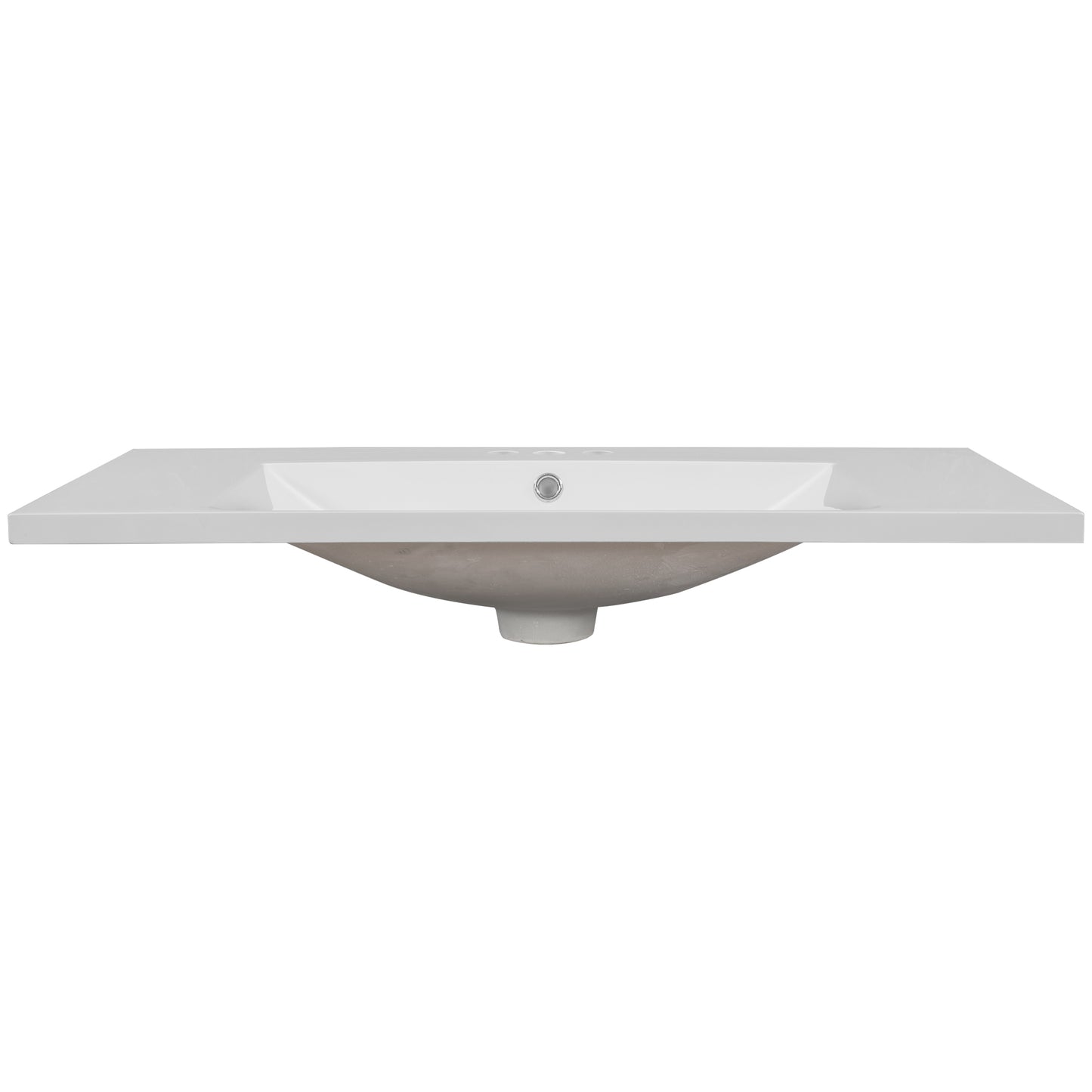 Modern Wall-Mounted Single Basin Vanity with 3-Faucet Holes