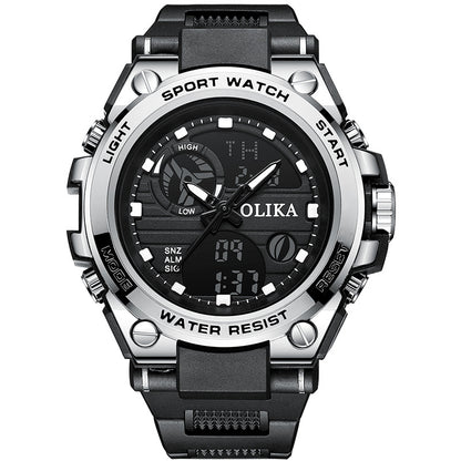 Multifunctional Shock Resistant Sports Watch - Tactical Digital-Analog Student Watch