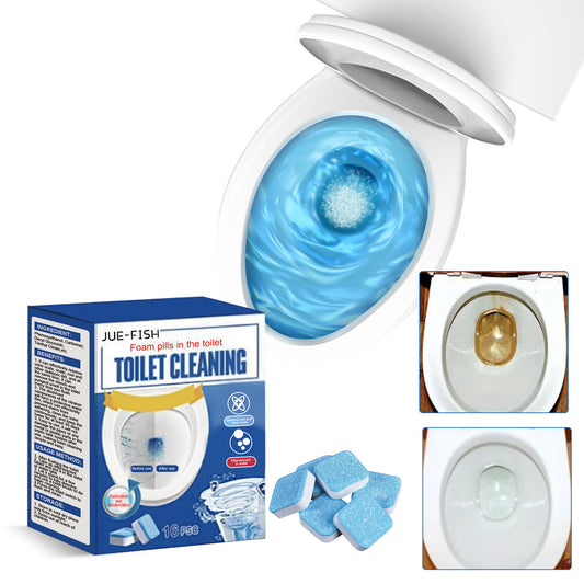 Jue-Fish Foam Toilet Cleaner - 12pcs Pack for Long-lasting Hygiene & Fragrance
