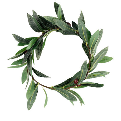 Classic Olive Leaf Wreath Headpiece / Greek Style Olive Branch Headband for Wedding and Engagement