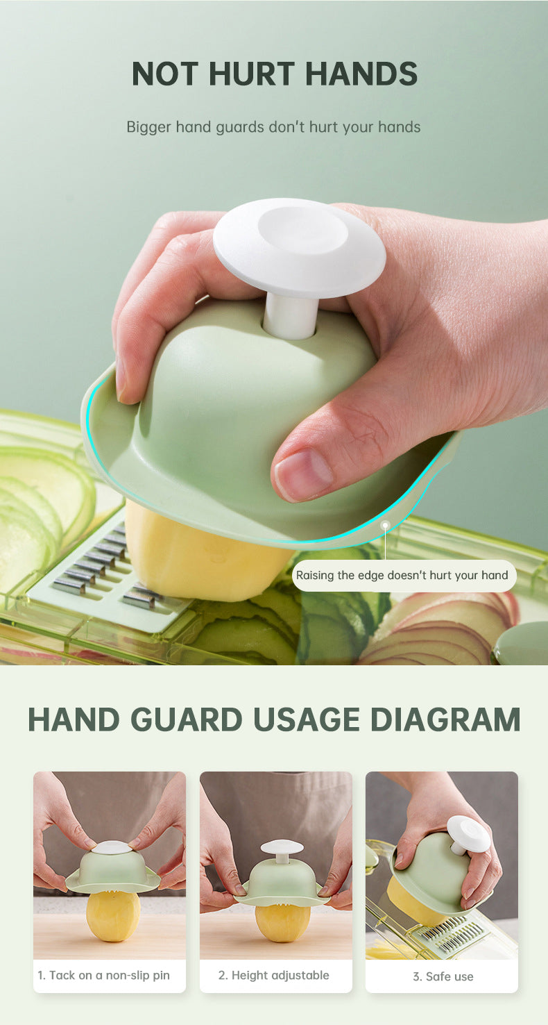 Multifunctional Vegetable Cutter with Drain Basket