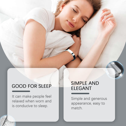 Minimalist Unisex Black Strap & Titanium Steel ID Bracelet