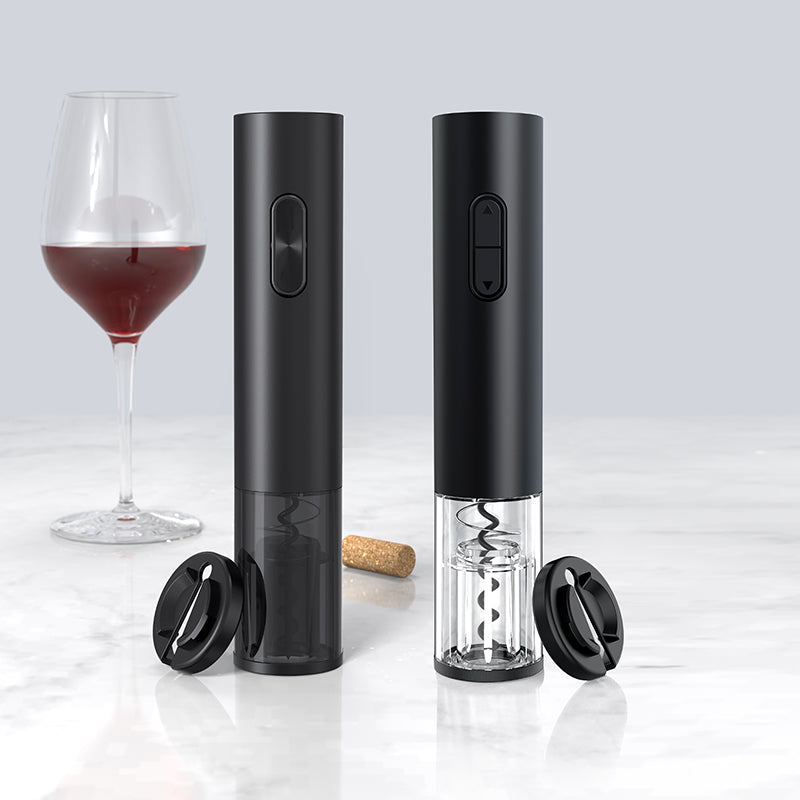 Automatic Electric Wine Opener with Foil Cutter - One-Click Rechargeable Cordless Corkscrew for Home, Party & Gifts