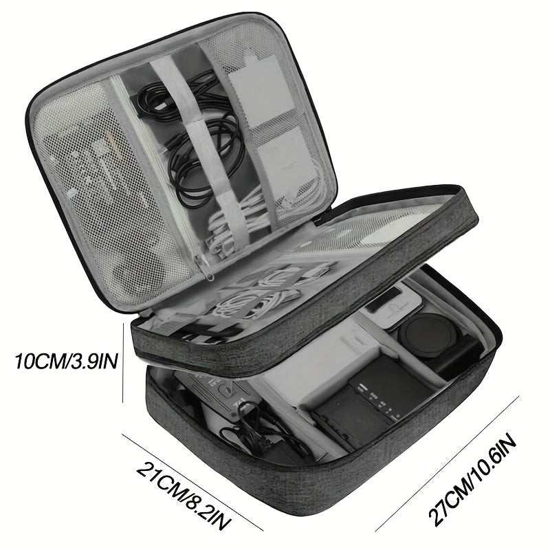 Waterproof Travel Cable Organizer Bag | Portable Digital Electronics Storage Pouch