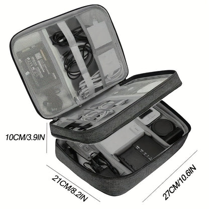 Waterproof Travel Cable Organizer Bag | Portable Digital Electronics Storage Pouch