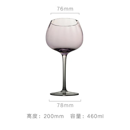 Luxury Lavender Crystal Wine Glass & Champagne Goblet Set | Nordic Style